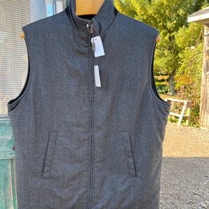 Richards brand XL mens zip vest Italian wool